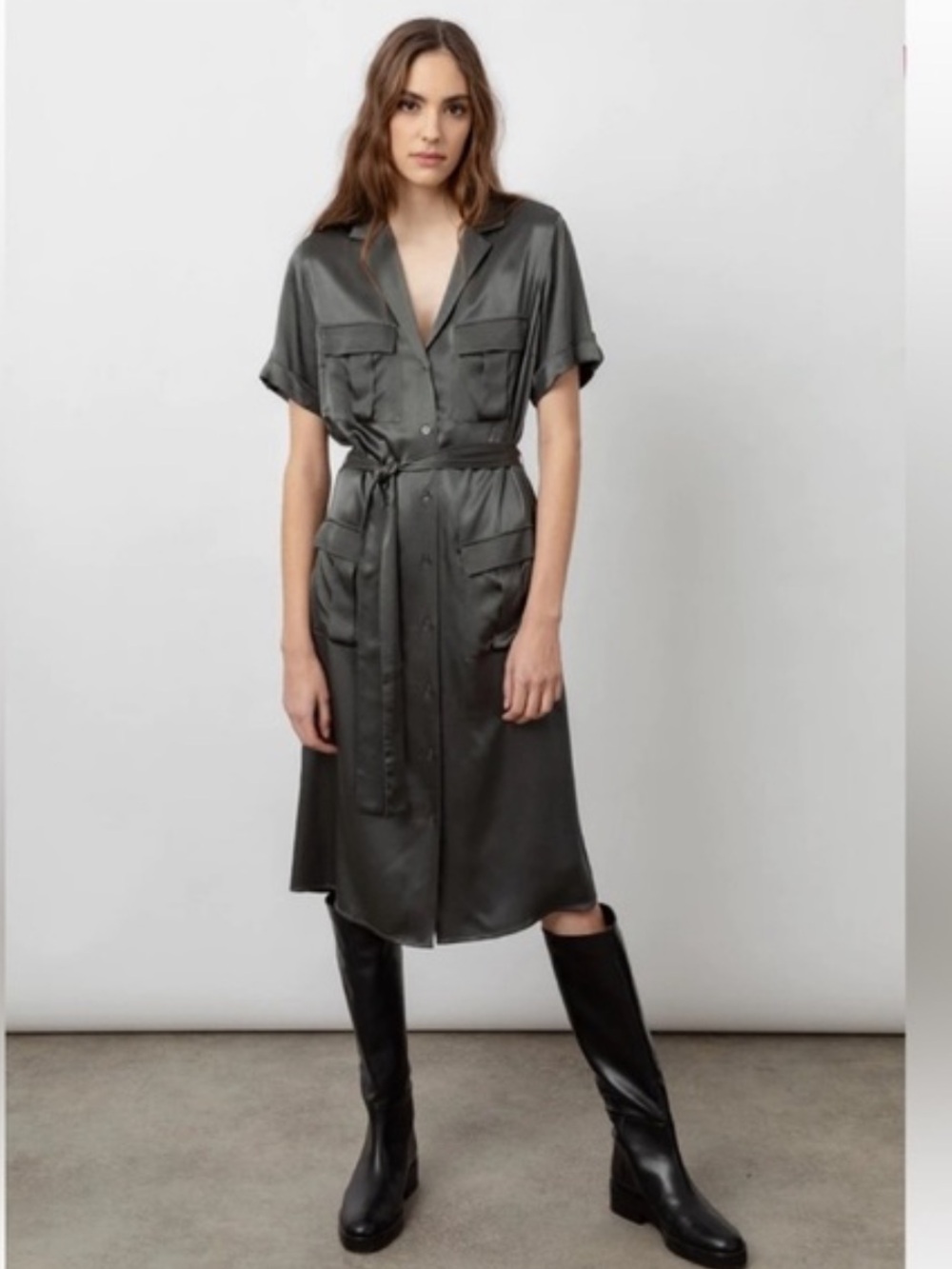 RAILS Cadence Shirt Dress - L